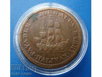 Nova Scotia Halifax ½ Penny 1815 Rare Original