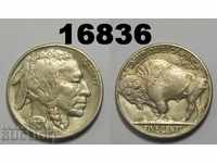 Statele Unite Buffalo 5 cent 1927 XF + coin