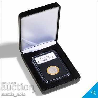 луксозна кожена кутия за 1 брой сертифицирана монета