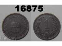 Hungary 1 filler 1896 coin
