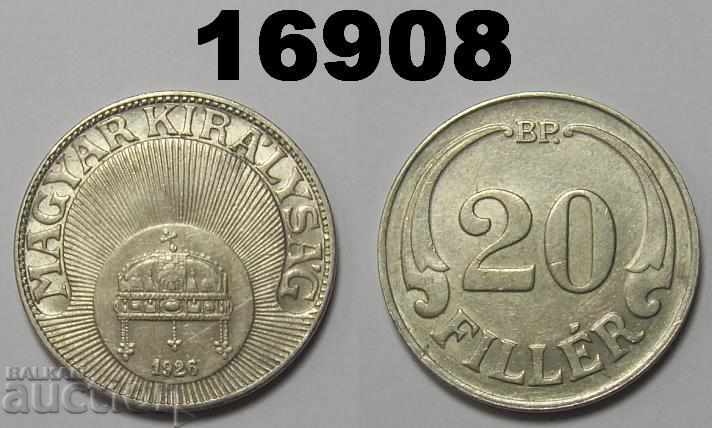 Ungaria 20 umpluturi 1926 monedă