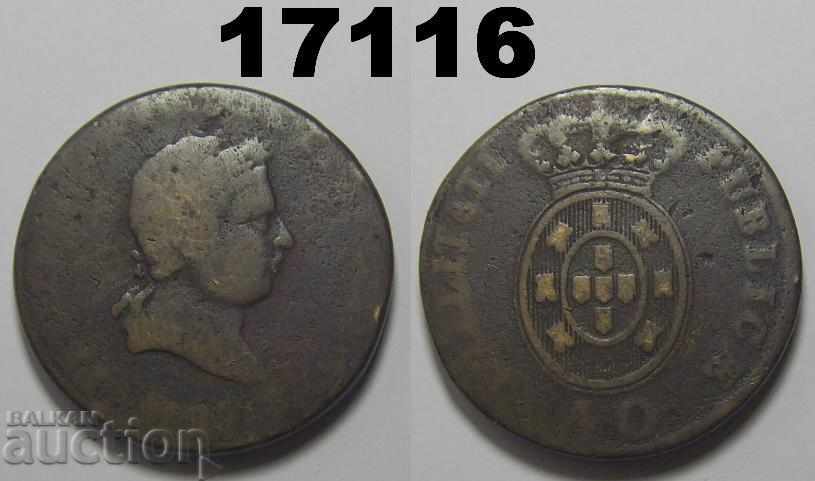 Portugalia 40 zbor 1827 Monedă rară