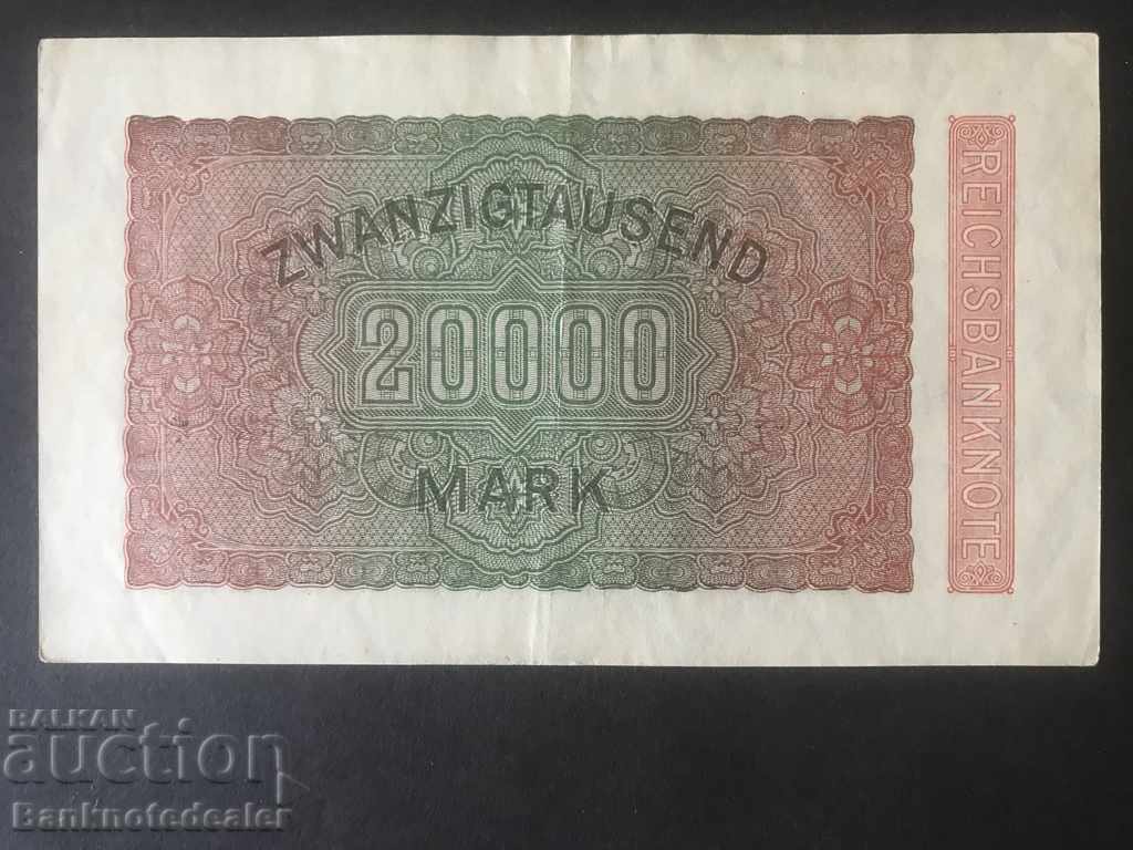 Germany 20000 Mark 1923 Reichsbank Pick 85b FEO with price 3.00 BGN | € 1.53 Germany 20000 Mark 1923 Reichsbank Pick 85b FEO with price 3.00 BGN | € 1.53