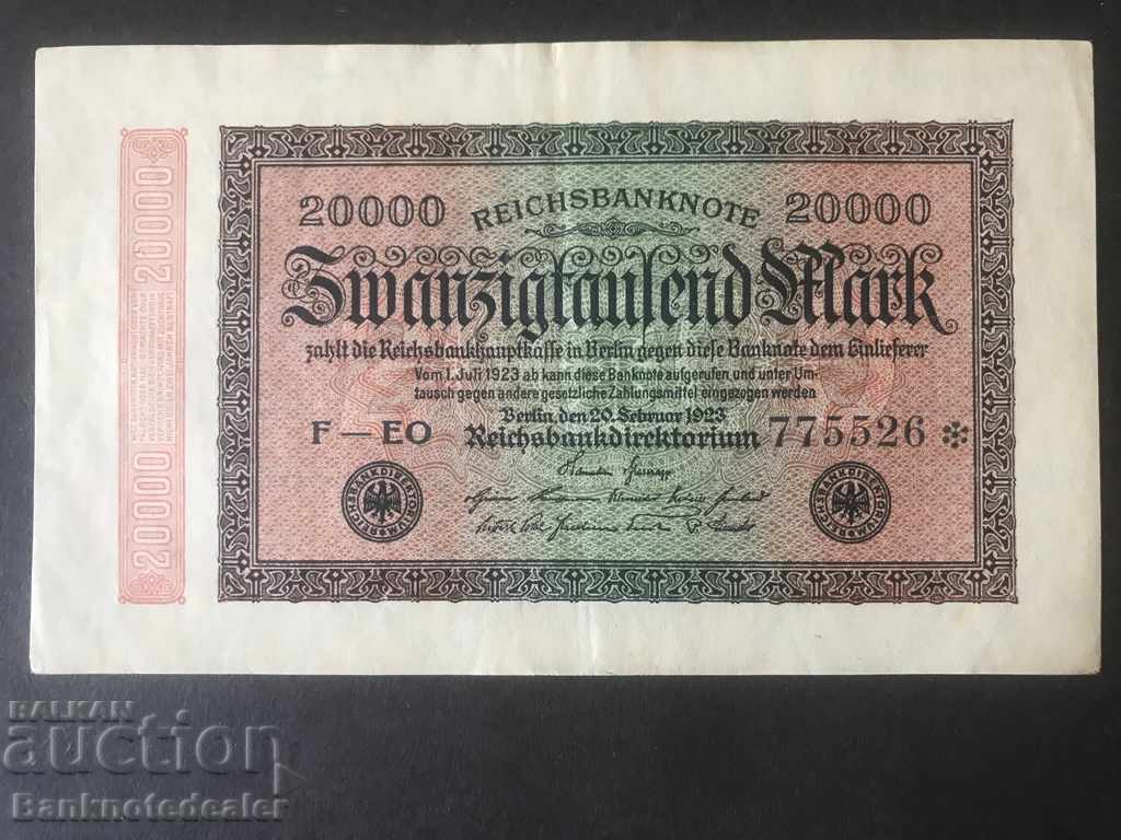 Γερμανία 20000 Mark 1923 Reichsbank Pick 85b FEO
