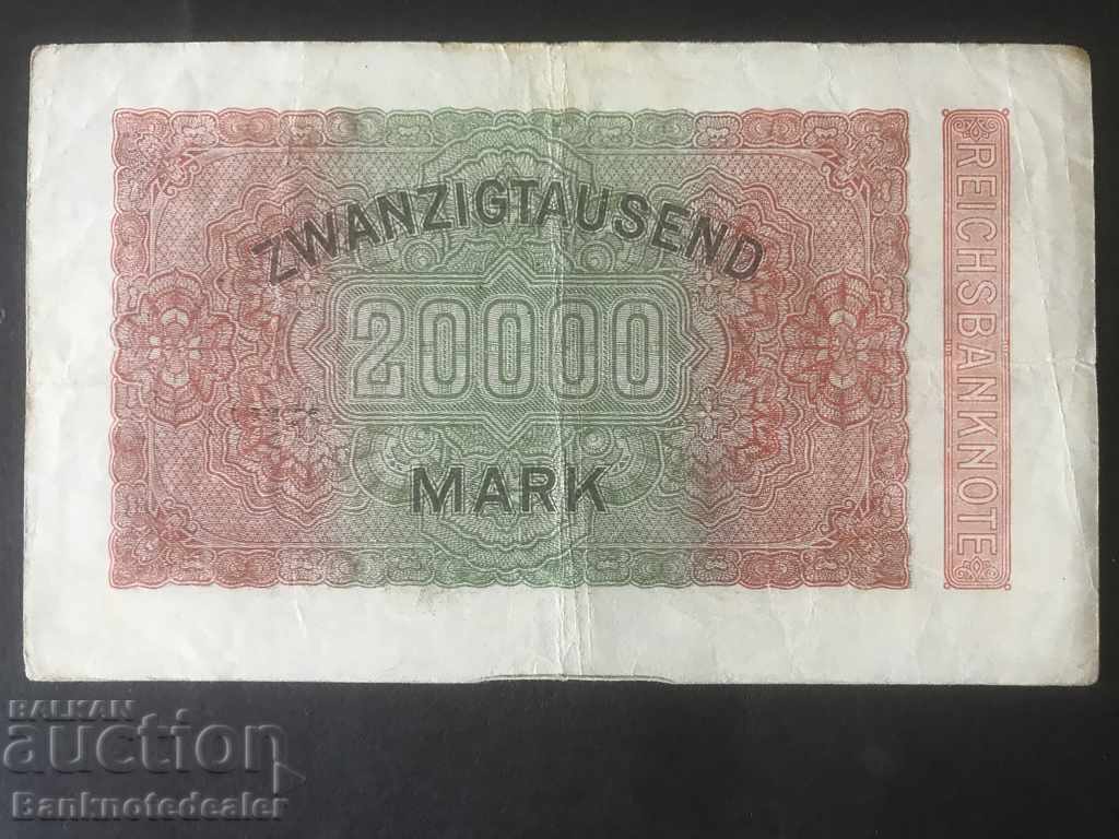 Germany 20000 Mark 1923 Reichsbank Pick 85b HDK with price 3.00 BGN | € 1.53 Germany 20000 Mark 1923 Reichsbank Pick 85b HDK with price 3.00 BGN | € 1.53