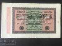 Germany 20000 Mark 1923 Reichsbank Pick 85b OBW
