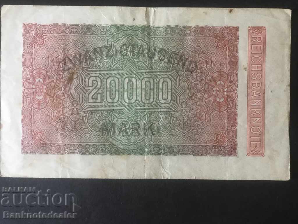 Germany 20000 Mark 1923 Reichsbank Pick 85b CEO with price 3.00 BGN | € 1.53 Germany 20000 Mark 1923 Reichsbank Pick 85b CEO with price 3.00 BGN | € 1.53