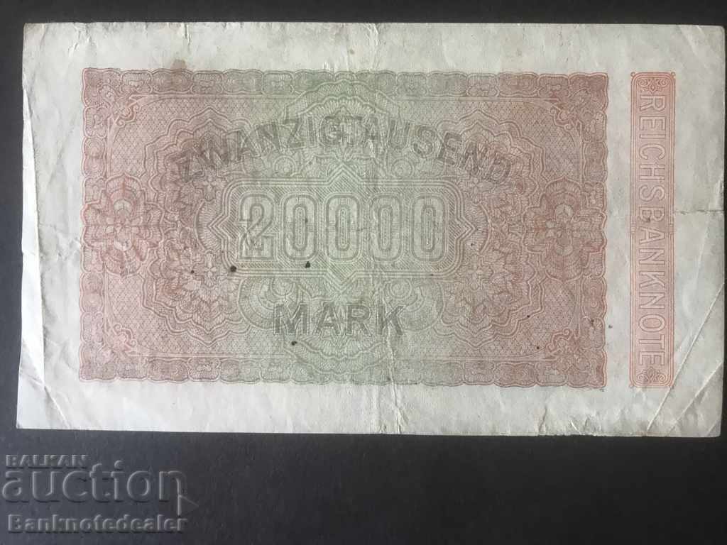 Germany 20000 Mark 1923 Reichsbank Pick 85b CMV with price 3.00 BGN | € 1.53 Germany 20000 Mark 1923 Reichsbank Pick 85b CMV with price 3.00 BGN | € 1.53