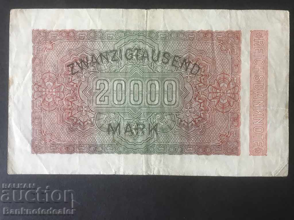 Germany 20000 Mark 1923 Reichsbank Pick 85b EMK with price 3.00 BGN | € 1.53 Germany 20000 Mark 1923 Reichsbank Pick 85b EMK with price 3.00 BGN | € 1.53