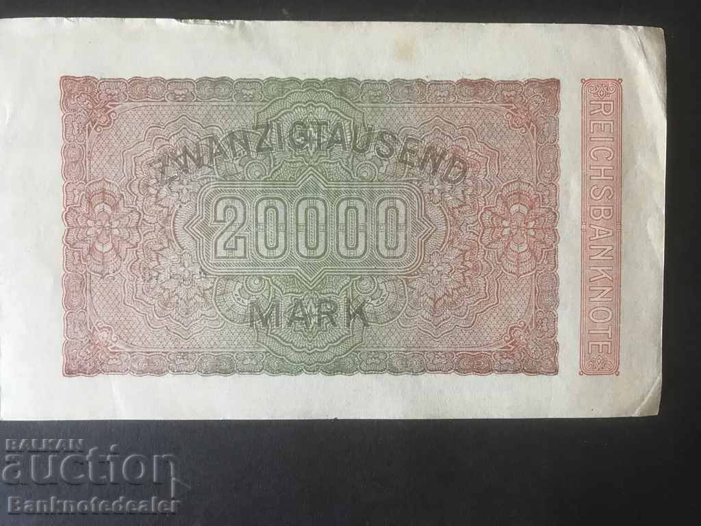Germany 20000 Mark 1923 Reichsbank Pick 85b KMV with price 4.00 BGN | € 2.05 Germany 20000 Mark 1923 Reichsbank Pick 85b KMV with price 4.00 BGN | € 2.05