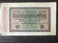 Germany 20000 Mark 1923 Reichsbank Pick 85b KMV