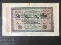 Germany 20000 Mark 1923 Reichsbank Pick 85b LMV