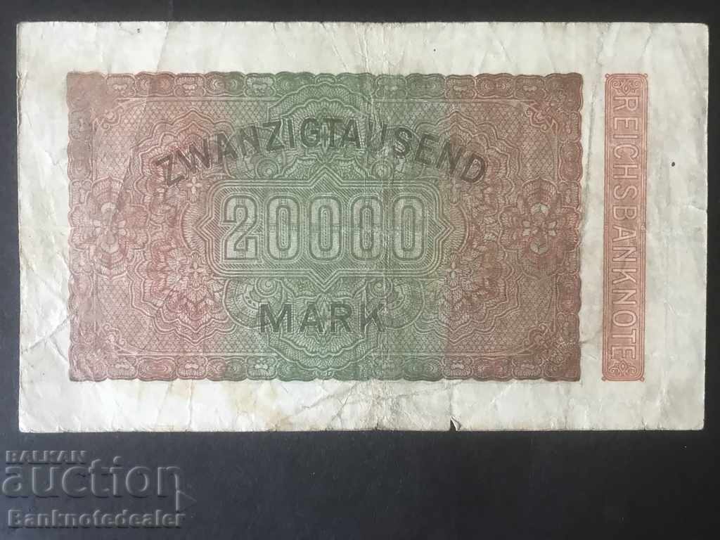 Germany 20000 Mark 1923 Reichsbank Pick 85b 0BK with price 2.00 BGN | € 1.02