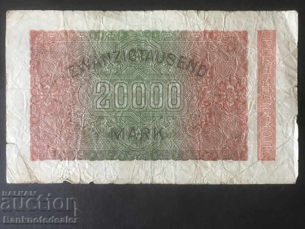 Germany 20000 Mark 1923 Reichsbank Pick 85b RDK with price 2.00 BGN | € 1.02 Germany 20000 Mark 1923 Reichsbank Pick 85b RDK with price 2.00 BGN | € 1.02