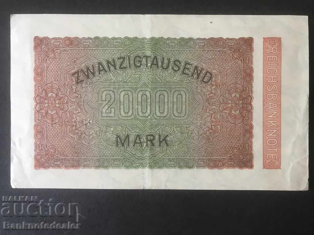 Germany 20000 Mark 1923 Reichsbank Pick 85b UDB with price 5.00 BGN | € 2.56 Germany 20000 Mark 1923 Reichsbank Pick 85b UDB with price 5.00 BGN | € 2.56