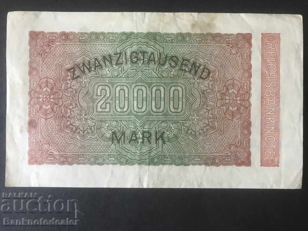 Germany 20000 Mark 1923 Reichsbank Pick 85b UNF with price 5.00 BGN | € 2.56 Germany 20000 Mark 1923 Reichsbank Pick 85b UNF with price 5.00 BGN | € 2.56