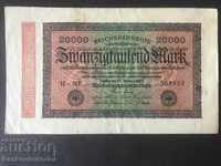 Germany 20000 Mark 1923 Reichsbank Pick 85b UNF