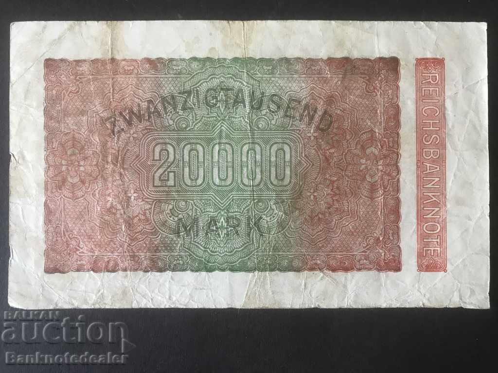 Germany 20000 Mark 1923 Reichsbank Pick 85b VBK with price 2.00 BGN | € 1.02 Germany 20000 Mark 1923 Reichsbank Pick 85b VBK with price 2.00 BGN | € 1.02