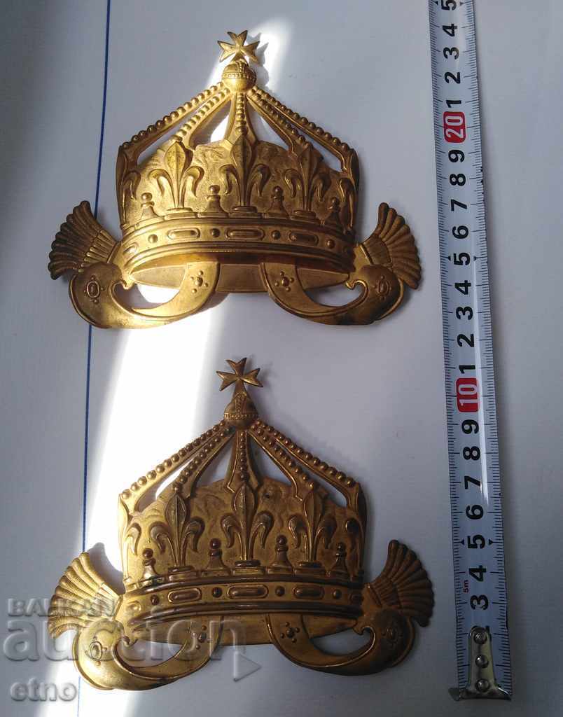 SET OF AUTHENTIC ROYAL CROWNS-HANGERS FOR VALTRAP - 5 SET OF AUTHENTIC ROYAL CROWNS-HANGERS FOR VALTRAP - 5