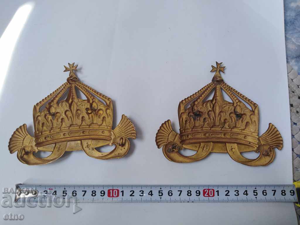 SET OF AUTHENTIC ROYAL CROWNS-HANGERS FOR VALTRAP - 7 SET OF AUTHENTIC ROYAL CROWNS-HANGERS FOR VALTRAP - 7