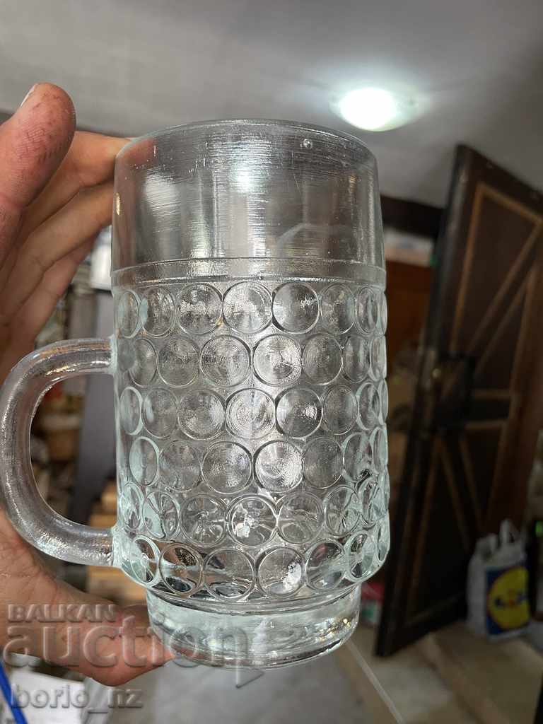 10661. SERVICE BEER GLASSES SOLID GLASS - 5 10661. SERVICE BEER GLASSES SOLID GLASS - 5