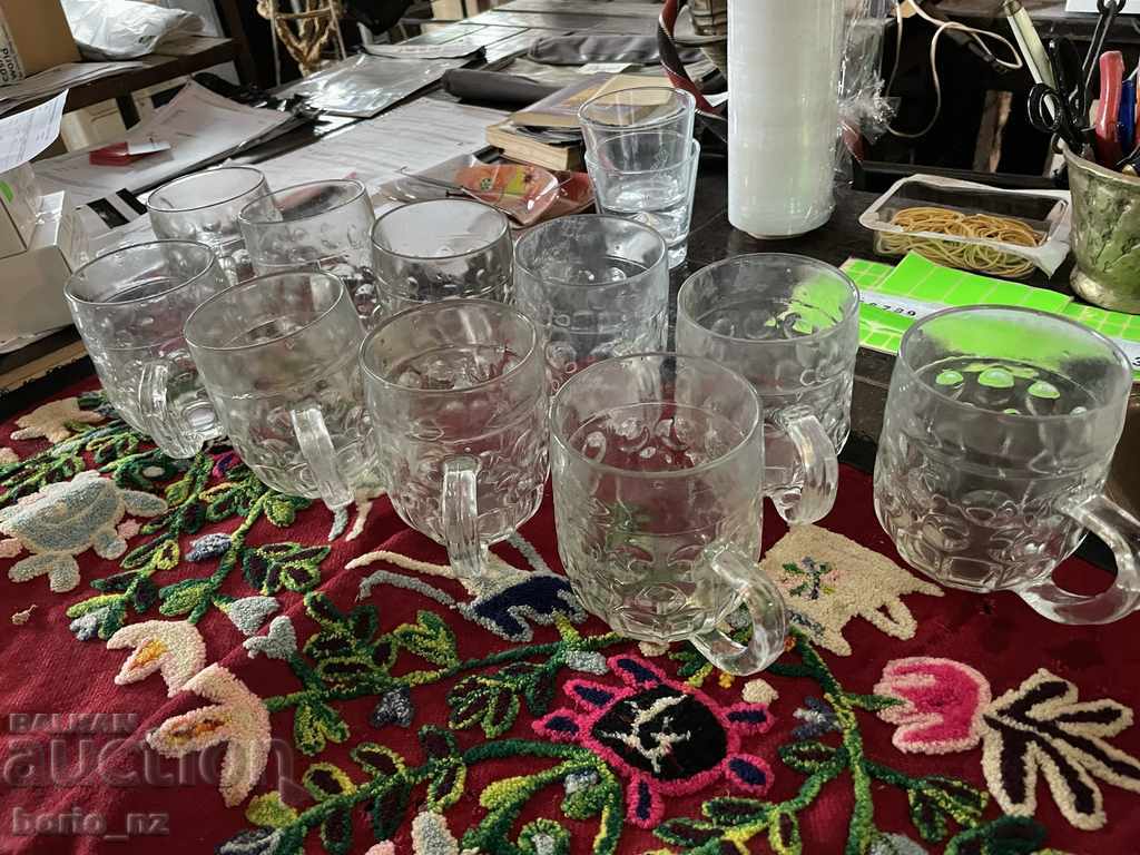 10665. SERVICE BEER GLASSES SOLID GLASS with price 22.00 BGN | € 11.25 10665. SERVICE BEER GLASSES SOLID GLASS with price 22.00 BGN | € 11.25