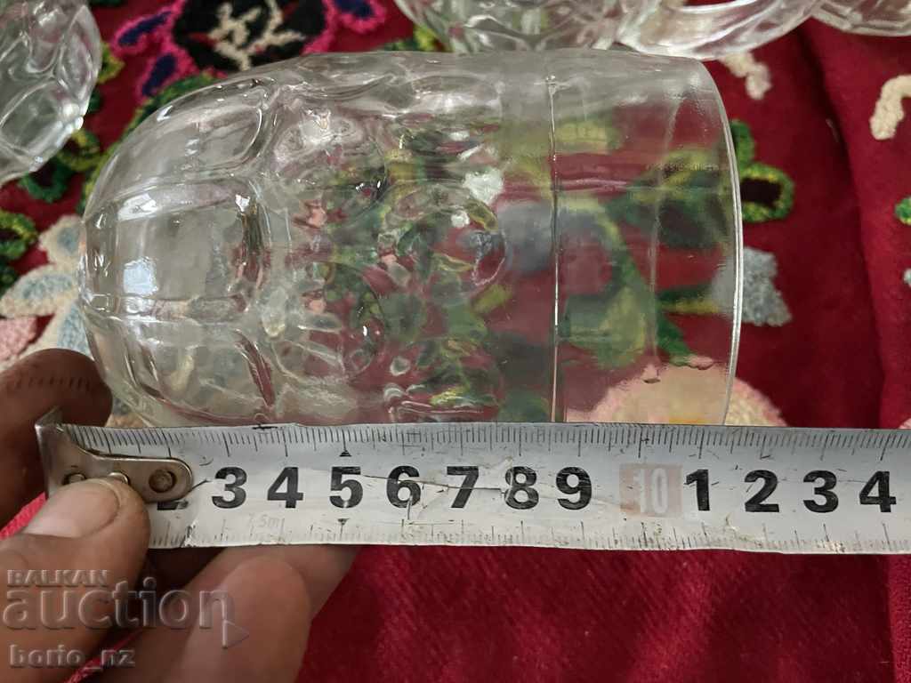 10665. SERVICE BEER GLASSES SOLID GLASS - 5 10665. SERVICE BEER GLASSES SOLID GLASS - 5