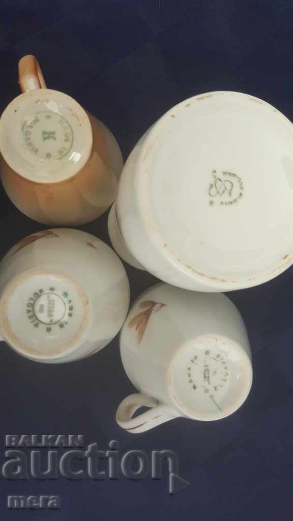 Delivery of Set of porcelain Bulgarian cups Delivery of Set of porcelain Bulgarian cups