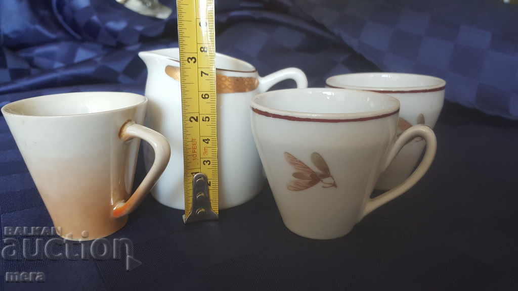 Set of porcelain Bulgarian cups - 5 Set of porcelain Bulgarian cups - 5