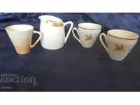 Set of porcelain Bulgarian cups