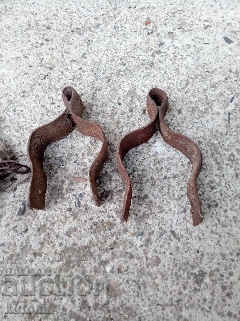 Old forged brackets
