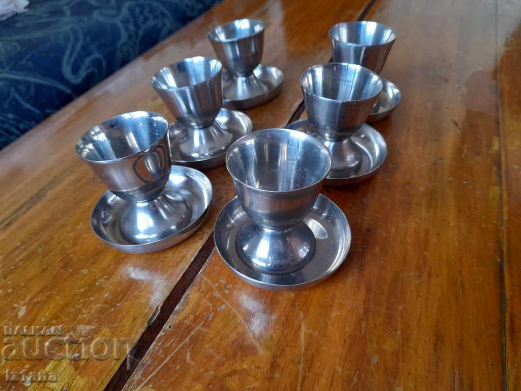 Old cups, egg cups with price 35.00 BGN | € 17.90