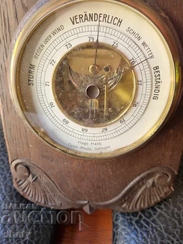 Old wooden barometer and thermometer with price 75.00 BGN | € 38.35 Old wooden barometer and thermometer with price 75.00 BGN | € 38.35
