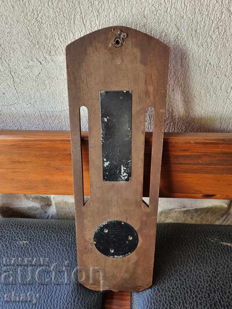 Old wooden barometer and thermometer - 7 Old wooden barometer and thermometer - 7