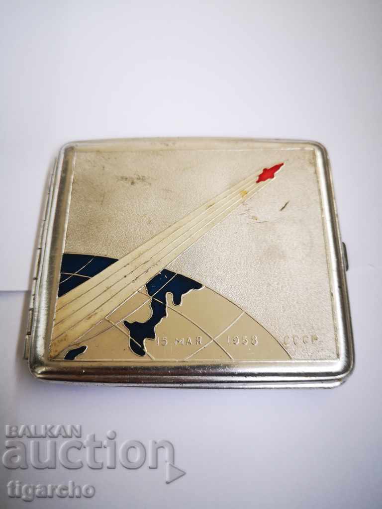 Auction Old Russian cigarette case Auction Old Russian cigarette case