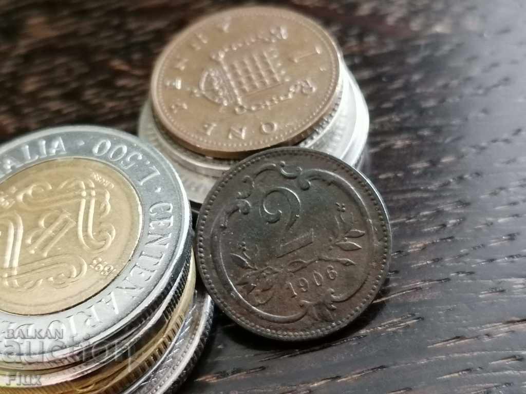 Auction Coin - Austria-Hungary - 2 hellers | 1906 Auction Coin - Austria-Hungary - 2 hellers | 1906