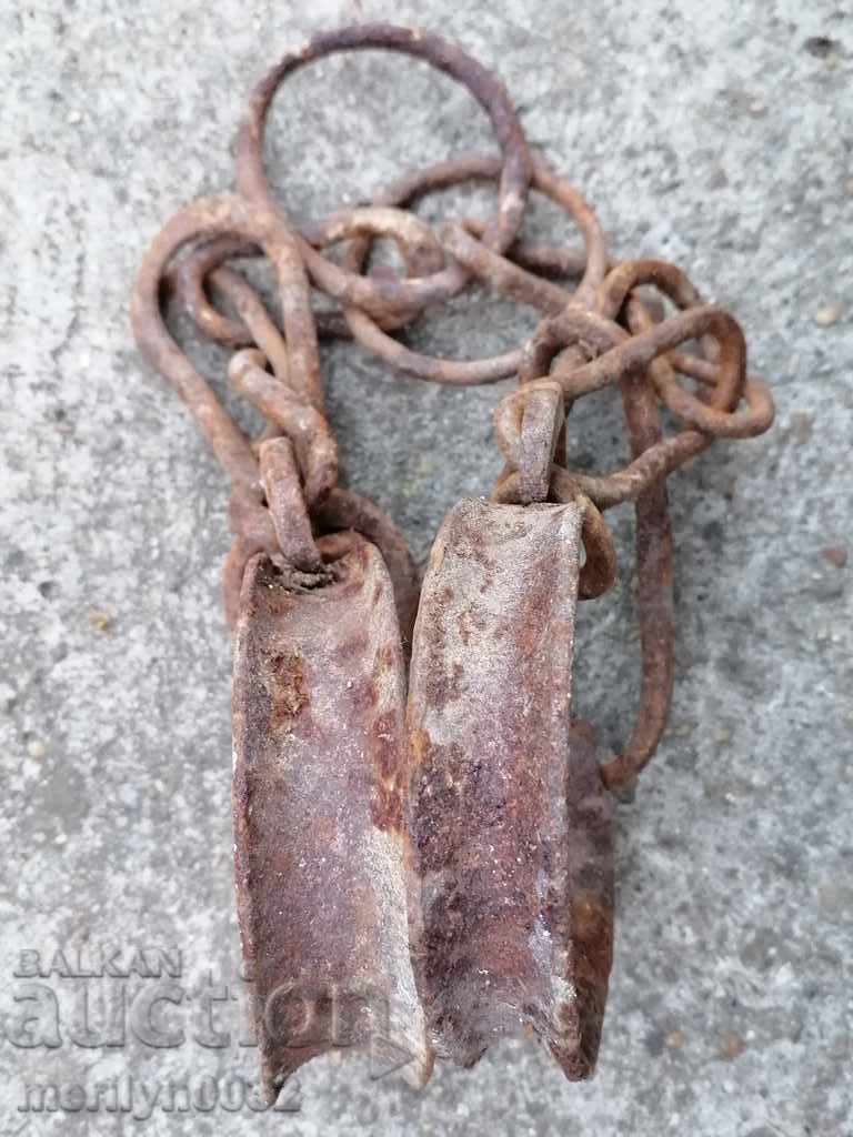 Hand forged buckles, shackles, chain, wrought iron - 5 Hand forged buckles, shackles, chain, wrought iron - 5