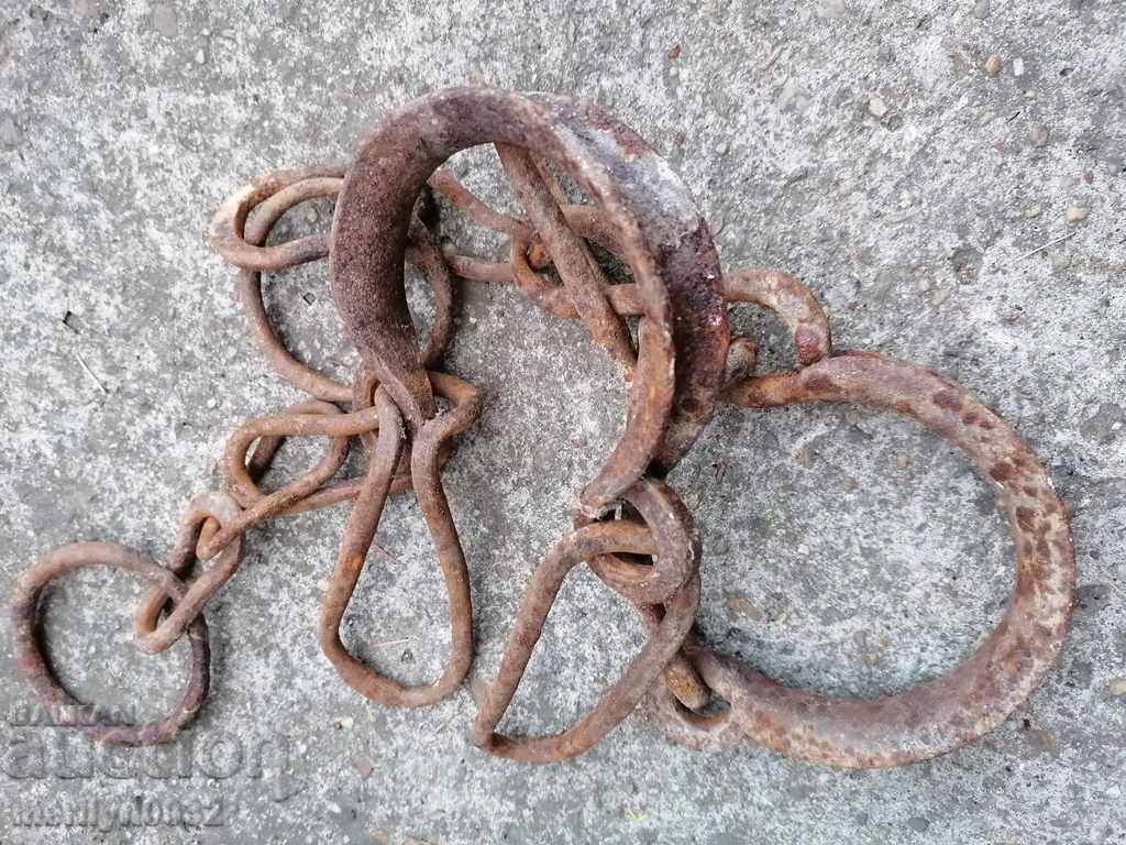 Hand forged buckles, shackles, chain, wrought iron - 7 Hand forged buckles, shackles, chain, wrought iron - 7