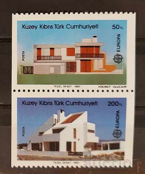 Turkish Cyprus 1987 Europe CEPT Buildings MNH