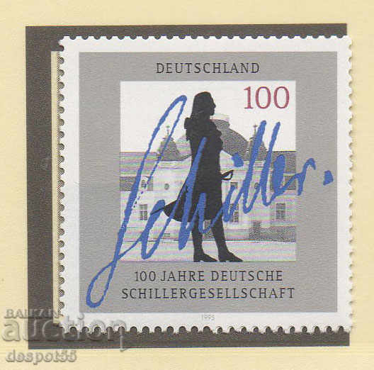 1995. ГФР. 100 -годишнина на германското дружество Шилер.