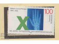 1995. GFR. 150th anniversary of Wilhelm Conrad Roentgen, physicist.