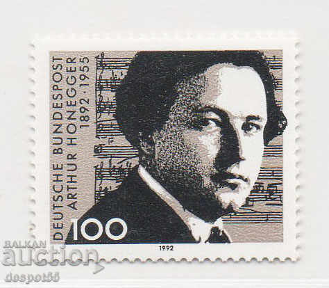 1992. Germania. Arthur Honeger, compozitor.