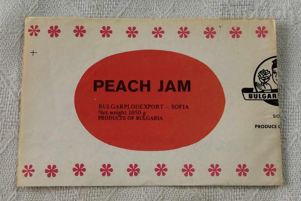 Auction PEACH JAM PEACH COMPOT EXPORT BULGARCONSERV LABEL Auction PEACH JAM PEACH COMPOT EXPORT BULGARCONSERV LABEL