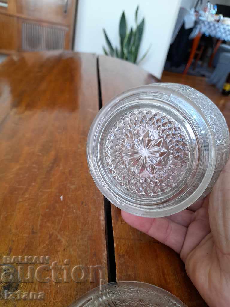 Παλιό γυάλινο μπολ με ζάχαρη - 6