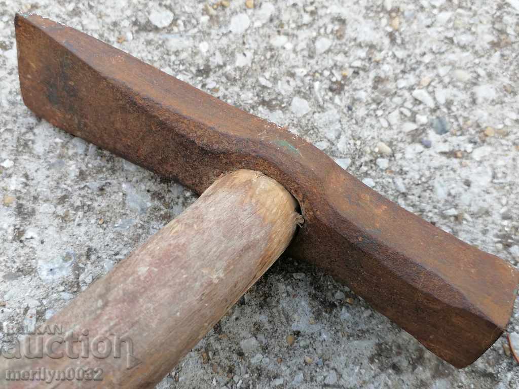 Παράδοση Βουλγαρική παλιό εργαλείο εργαλείο σφυρί κτίστη σφυρήλατο σίδερο Παράδοση Βουλγαρική παλιό εργαλείο εργαλείο σφυρί κτίστη σφυρήλατο σίδερο