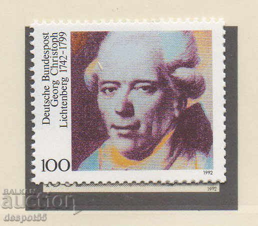 1992. Germany. 250 years since the birth of Georg Lichtenberg.
