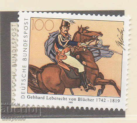 1992. Германия. Гебхард Леберехт фон Блюхер, маршал.