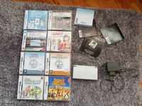 Nintendo DS with 8 floppy disks