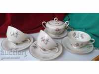 Красиви чаши за чай и захарница BAVARIA/маркировка