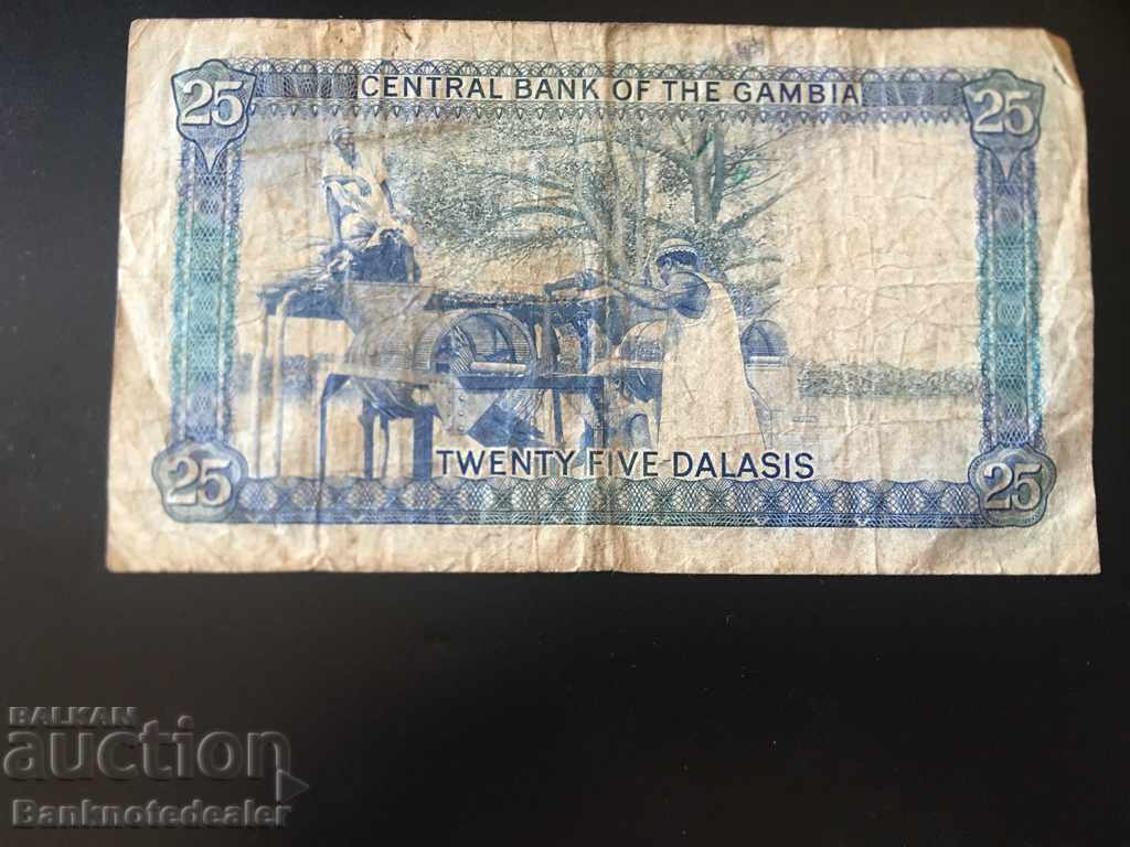 Gambia 25 Dalasis 1987 Pick 11a Ref 5174 with price 40.00 BGN | € 20.45 Gambia 25 Dalasis 1987 Pick 11a Ref 5174 with price 40.00 BGN | € 20.45